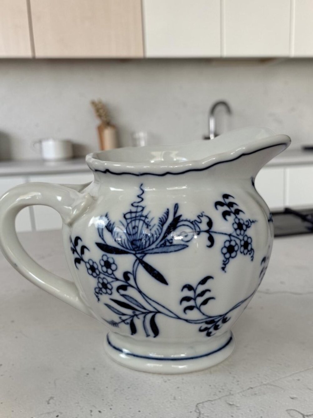 Blue Danube Blue Onion 8oz Cream Pitcher